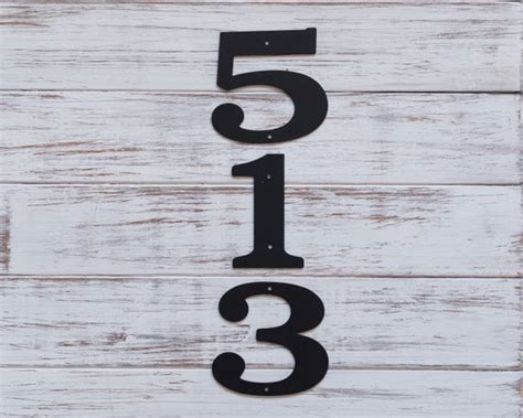 house number black metal|4 inch black house letters.